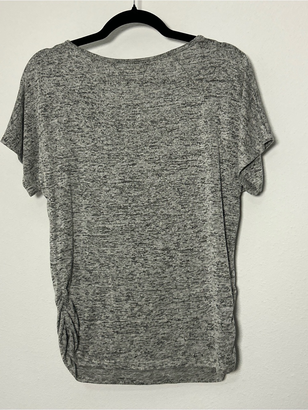 Lavish Gray Heather Short Sleeve Top with Black Arrow Embellish - Picture 3 of 3